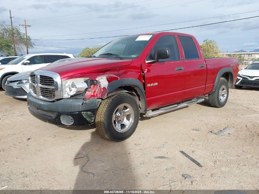 2008 Dodge Ram 1500 St/Sxt VIN: 1D7HA18N08S620746 Lot: 43726368
