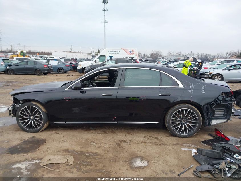 2022 Mercedes-Benz S 500 4Matic VIN: W1K6G6DB7NA165782 Lot: 43726450