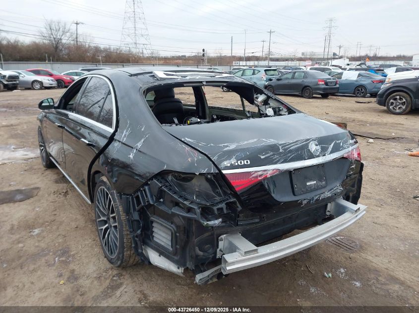 2022 Mercedes-Benz S 500 4Matic VIN: W1K6G6DB7NA165782 Lot: 43726450
