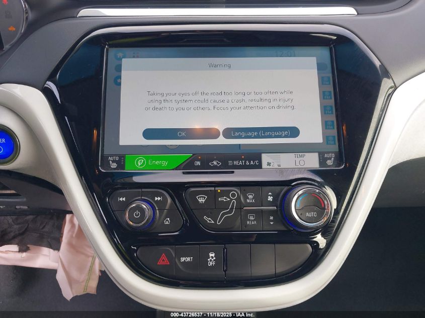 2017 Chevrolet Bolt Ev Lt VIN: 1G1FW6S0XH4160215 Lot: 43726537