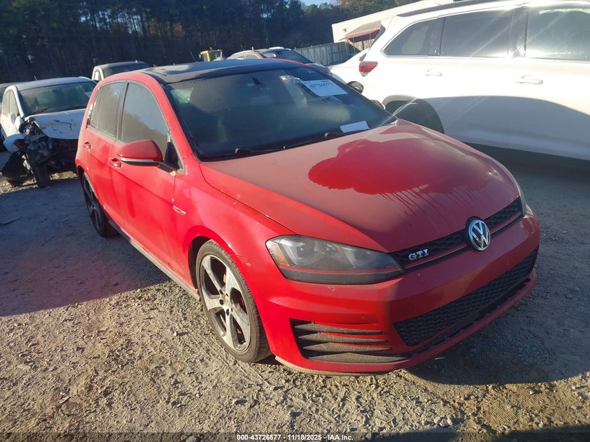2015 VOLKSWAGEN GOLF GTI 2.0T AUTOBAHN 4-DOOR - 3VW4T7AU1FM002572