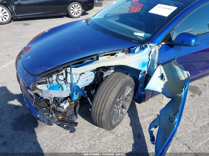 2025 Tesla Model 3 Long Range Rear-Wheel Drive/Standard VIN: 5YJ3E1EA9SF058411 Lot: 43726589