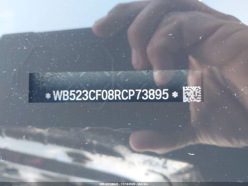 2024 BMW Ix xDrive50 VIN: WB523CF08RCP73895 Lot: 43726648