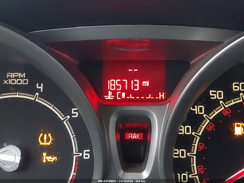 2013 Ford Fiesta Se VIN: 3FADP4BJ4DM193272 Lot: 43726651