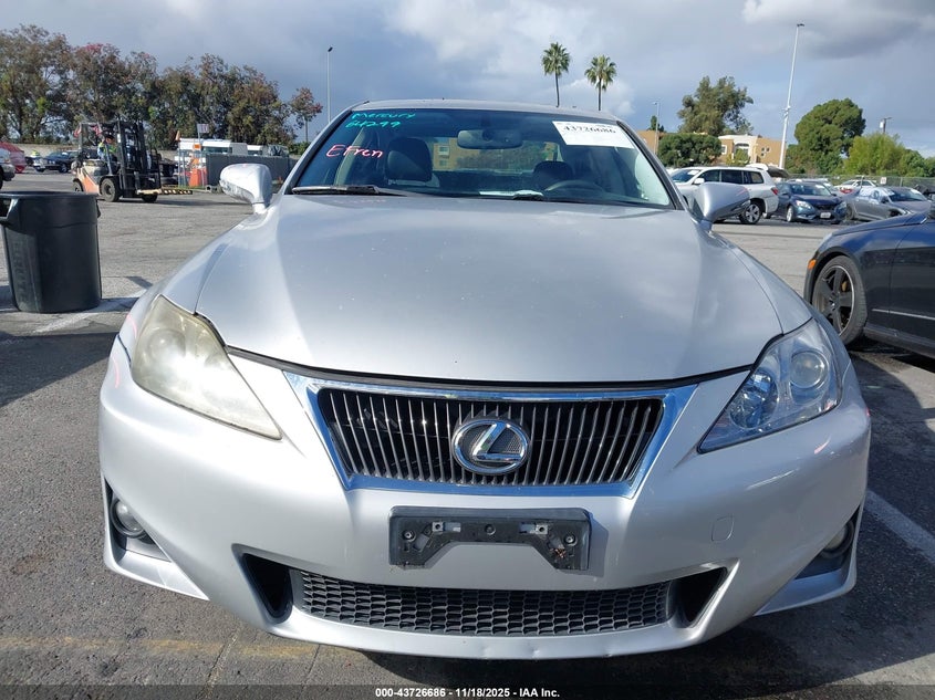 2011 Lexus Is 250 VIN: JTHBF5C29B5132955 Lot: 43726686
