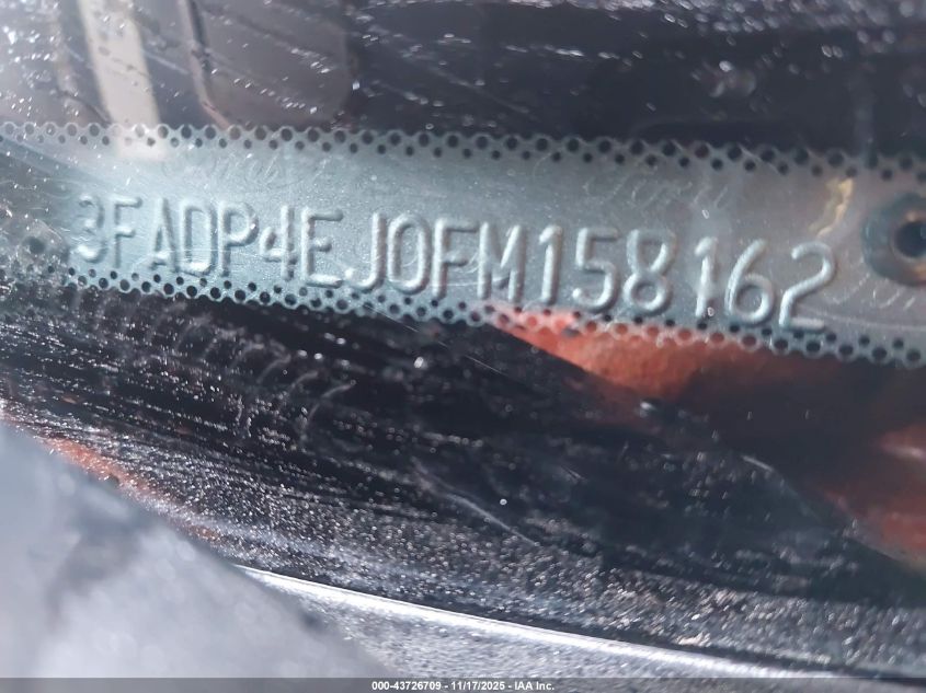 2015 Ford Fiesta Se VIN: 3FADP4EJ0FM158162 Lot: 43726709