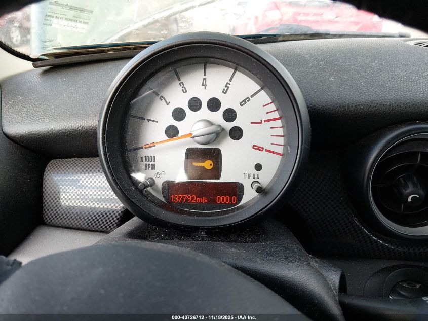 2012 Mini Cooper S VIN: WMWSV3C53CTY25890 Lot: 43726712