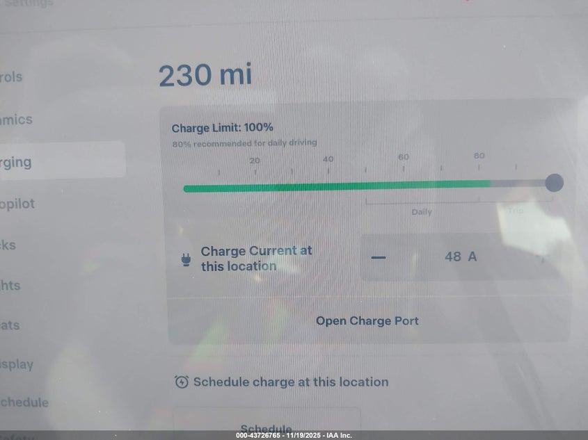 2023 Tesla Model Y Awd/Long Range Dual Motor All-Wheel Drive VIN: 7SAYGDEE1PA061587 Lot: 43726765