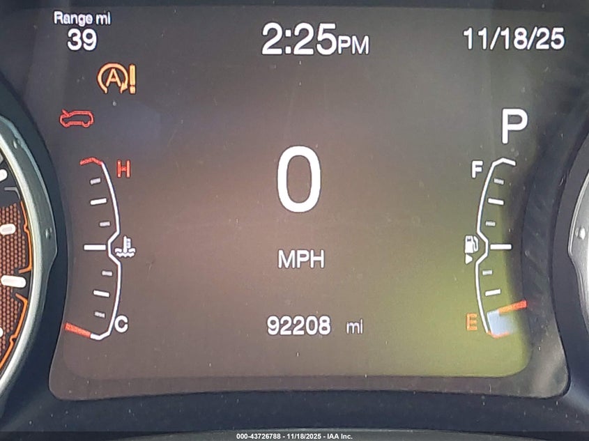 2020 Jeep Compass Altitude Fwd VIN: 3C4NJCBB0LT122786 Lot: 43726788