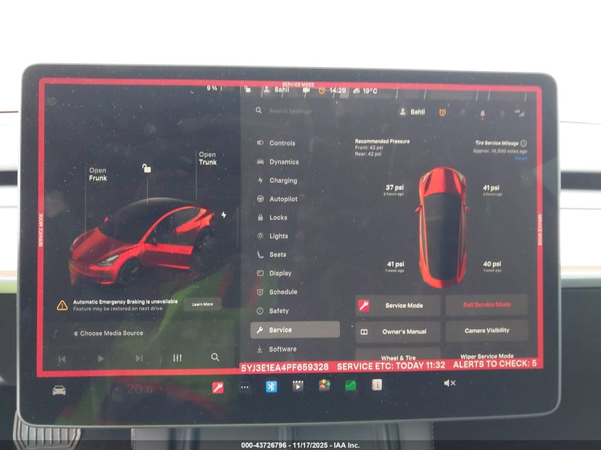 2023 Tesla Model 3 Rear-Wheel Drive VIN: 5YJ3E1EA4PF659328 Lot: 43726796