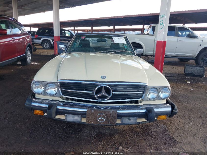 1988 Mercedes-Benz 560 Sl VIN: WDBBA48DXJA085153 Lot: 43726898