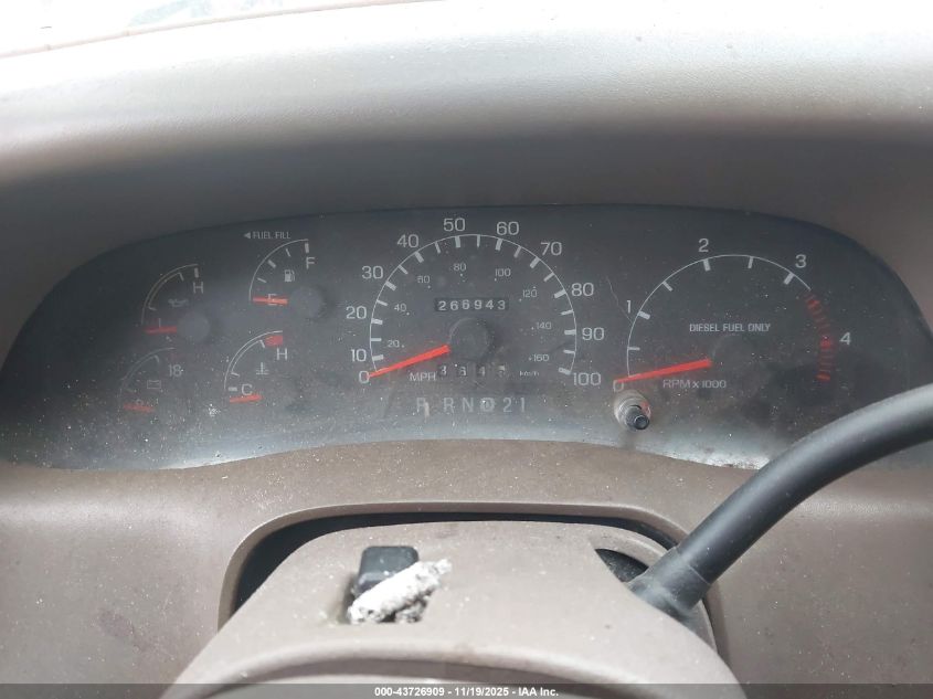 1999 Ford F-250 Lariat/Xl/Xlt VIN: 1FTNW21F2XED48446 Lot: 43726909