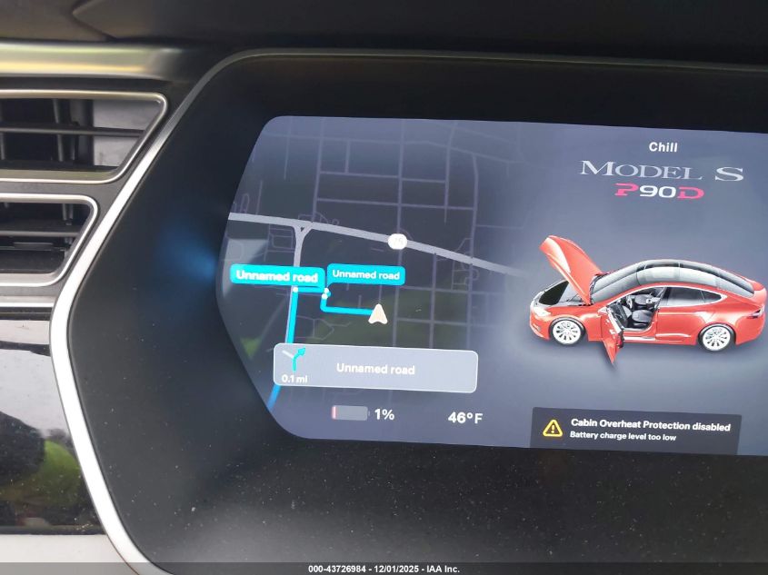 2016 Tesla Model S 90D/P100D/P85D/P90D VIN: 5YJSA1E44GF141981 Lot: 43726984