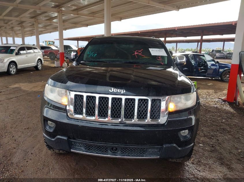 2012 Jeep Grand Cherokee Overland VIN: 1C4RJECT2CC125611 Lot: 43727027
