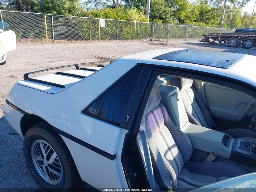 1984 Pontiac Fiero Se VIN: 1G2AF37R5EP250197 Lot: 43727069