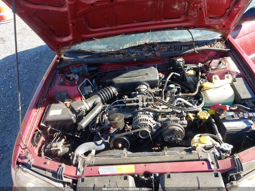 1998 Subaru Legacy L/Right Hand Postal Drive VIN: 4S3BK4354W7304319 Lot: 43727071