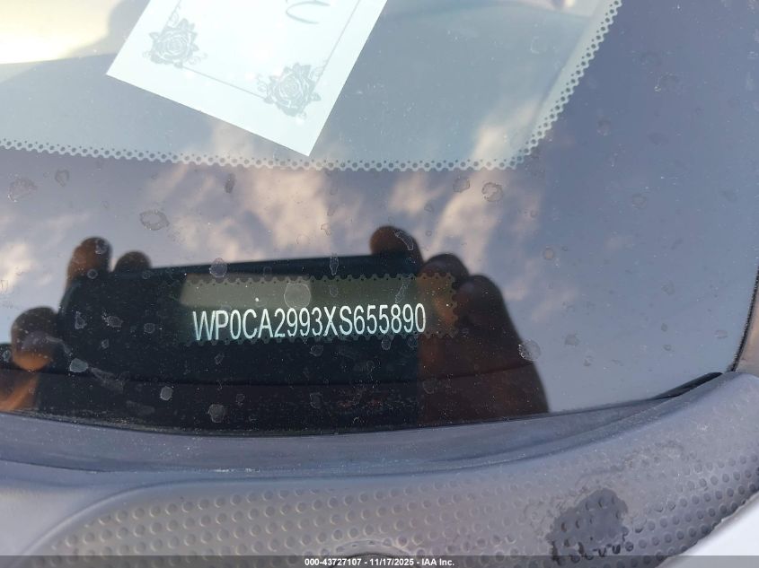 1999 Porsche 911 Carrera/Carrera 4 VIN: WP0CA2993XS655890 Lot: 43727107