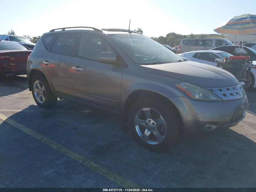 2004 Nissan Murano Sl VIN: JN8AZ08T74W211082 Lot: 43727119