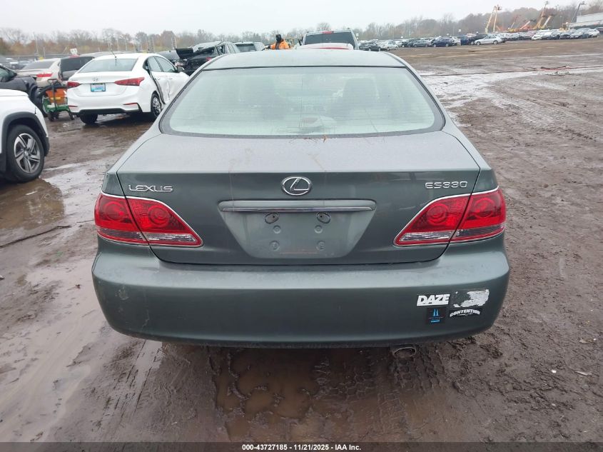 2005 Lexus Es 330 VIN: JTHBA30G755091734 Lot: 43727185