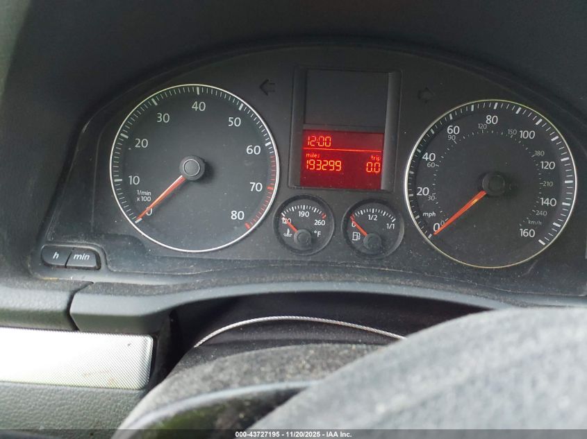 2009 Volkswagen Jetta 2.5L S VIN: 3VWMZ71K19M272564 Lot: 43727195