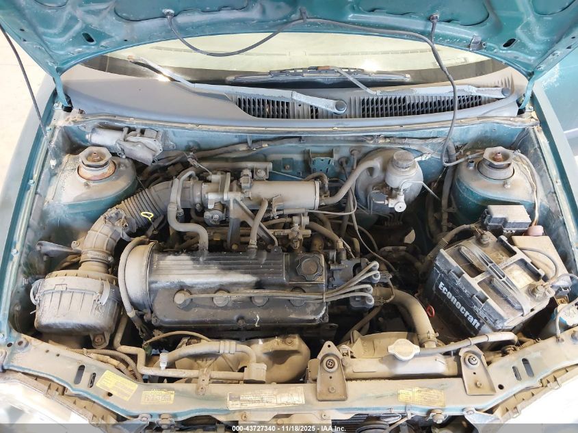 1998 Chevrolet Metro Lsi VIN: 2C1MR5225W6734147 Lot: 43727340