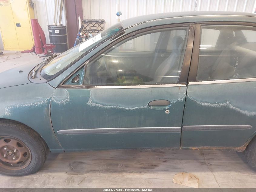 1998 Chevrolet Metro Lsi VIN: 2C1MR5225W6734147 Lot: 43727340