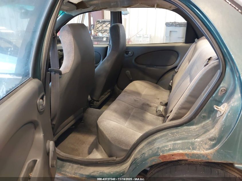 1998 Chevrolet Metro Lsi VIN: 2C1MR5225W6734147 Lot: 43727340