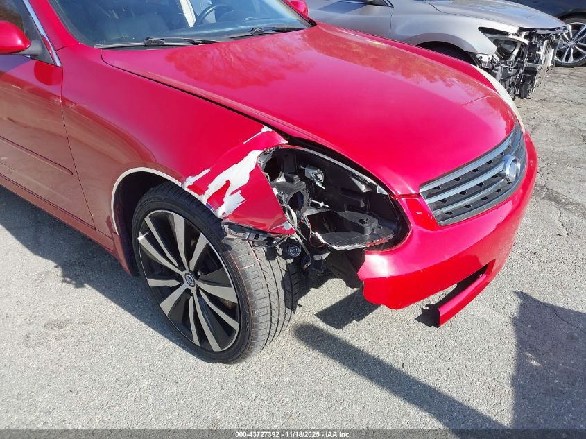 2006 Infiniti G35 VIN: JNKCV51E86M515320 Lot: 43727392