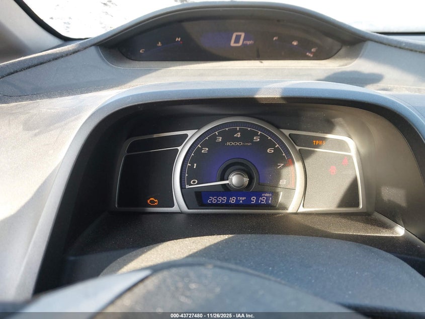 2009 Honda Civic Lx-S VIN: 19XFA156X90117192 Lot: 43727480