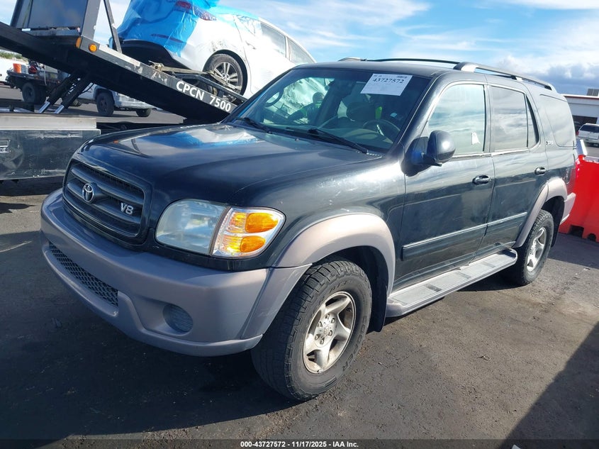 2001 Toyota Sequoia Sr5 V8 VIN: 5TDBT44A01S015025 Lot: 43727572