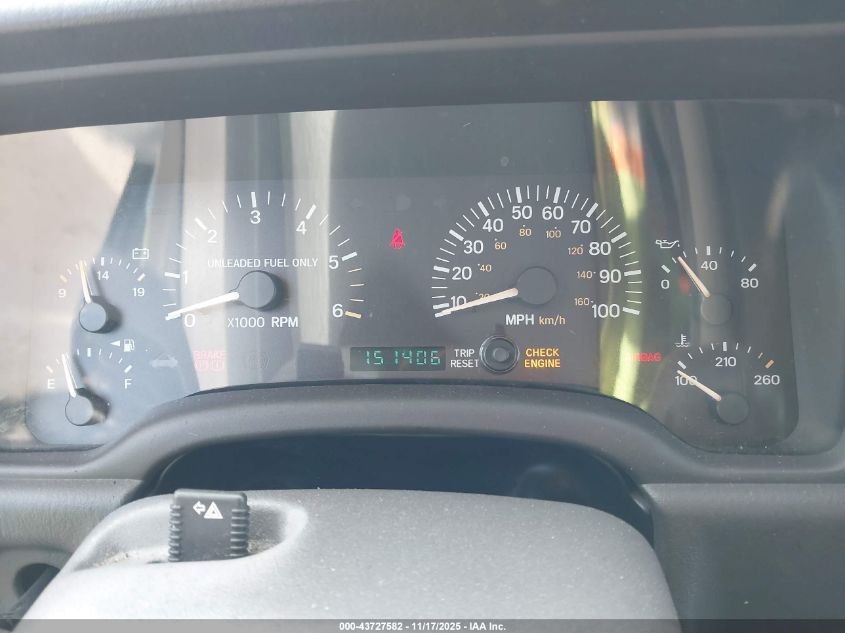 1999 Jeep Cherokee Classic/Sport VIN: 1J4FF68S6XL582593 Lot: 43727582