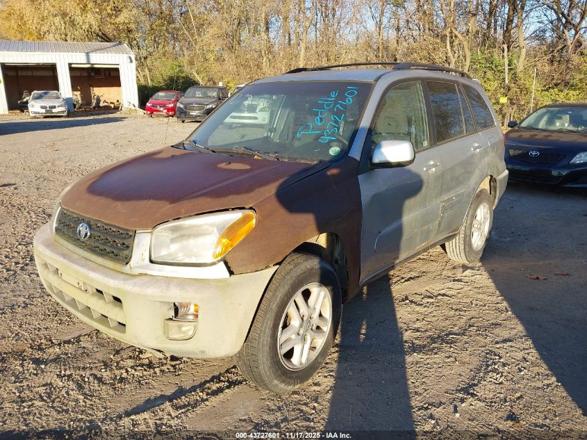 2002 Toyota Rav4 VIN: JTEHH20V626030344 Lot: 43727601