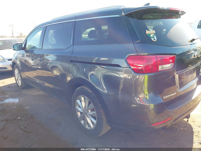 2017 Kia Sedona Ex VIN: KNDMC5C13H6252960 Lot: 43727669