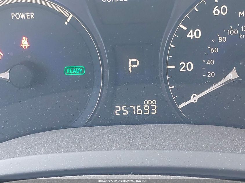 2011 Lexus Rx 450H VIN: JTJBC1BA1B2034741 Lot: 43727722