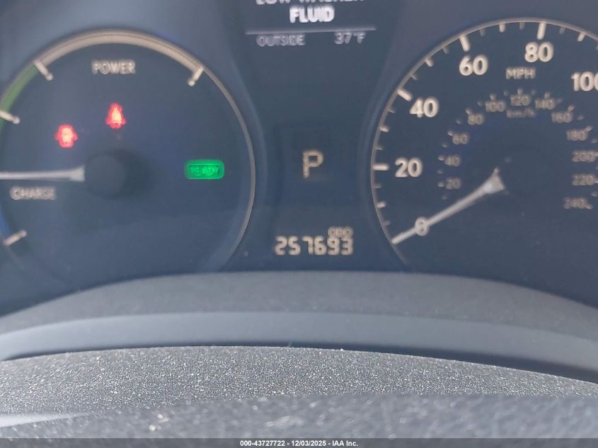 2011 Lexus Rx 450H VIN: JTJBC1BA1B2034741 Lot: 43727722