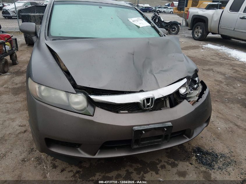 2009 Honda Civic Lx VIN: 19XFA16569E021651 Lot: 43727733
