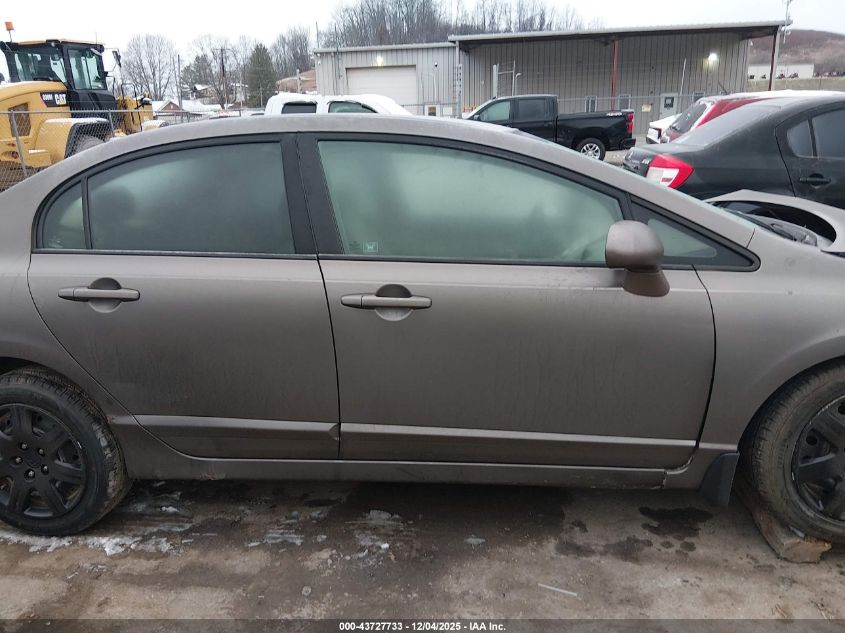 2009 Honda Civic Lx VIN: 19XFA16569E021651 Lot: 43727733