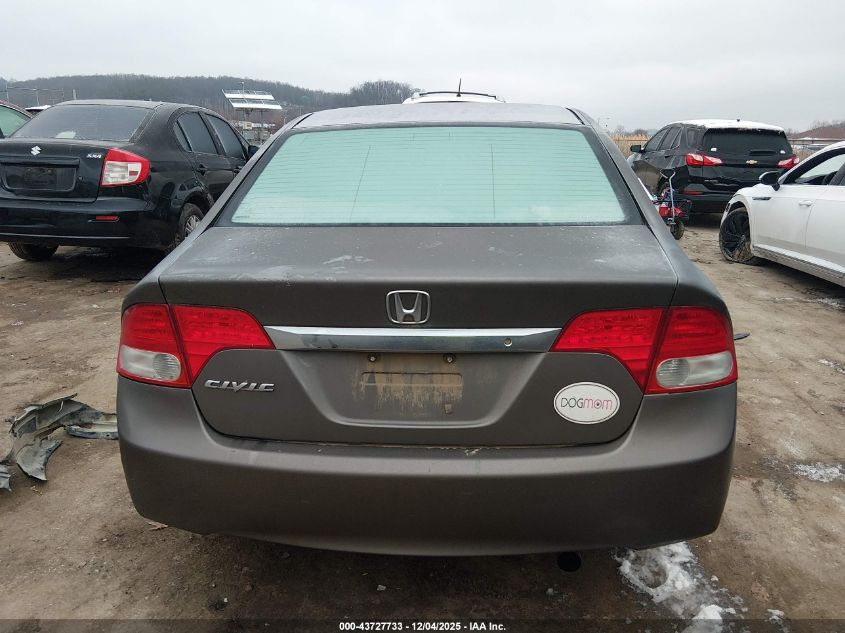 2009 Honda Civic Lx VIN: 19XFA16569E021651 Lot: 43727733