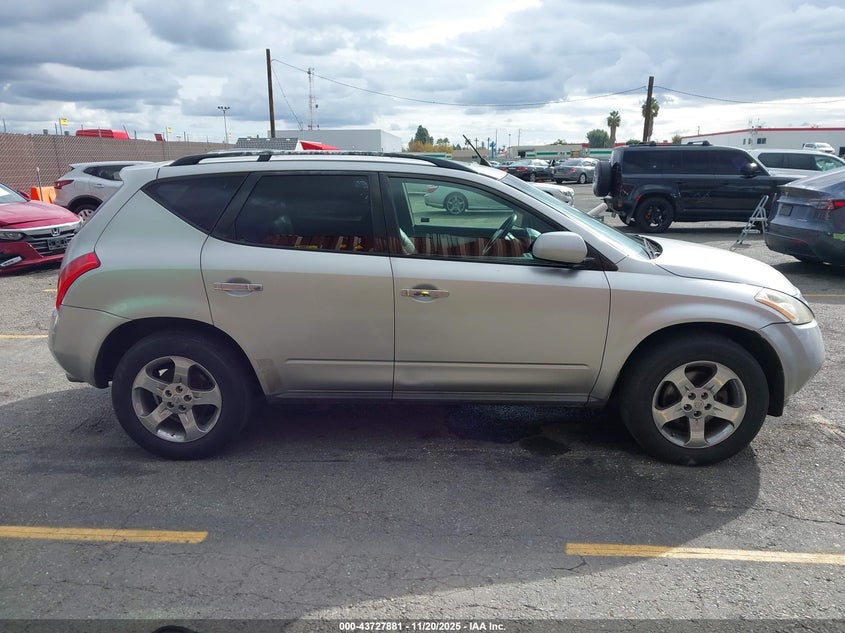 2003 Nissan Murano Sl VIN: JN8AZ08W73W220941 Lot: 43727881