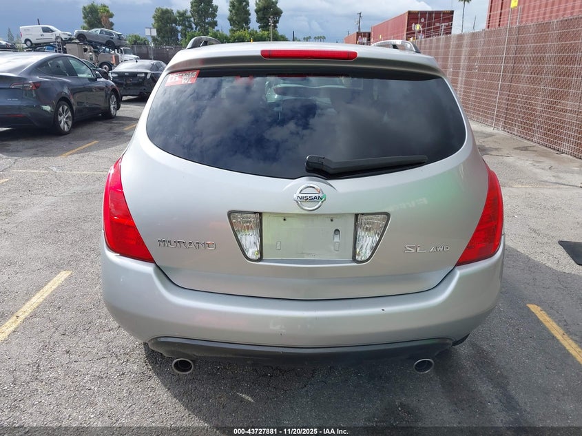 2003 Nissan Murano Sl VIN: JN8AZ08W73W220941 Lot: 43727881