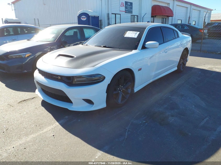 Vin: 2c3cdxgj8kh736793, lot: 44223306, dodge charger scat pack rwd 20192