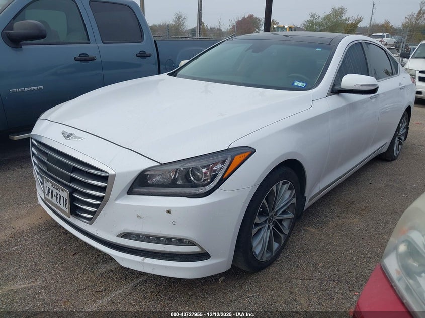 Vin: kmhgn4je8hu210413, lot: 44223315, genesis g80 3.8 20172