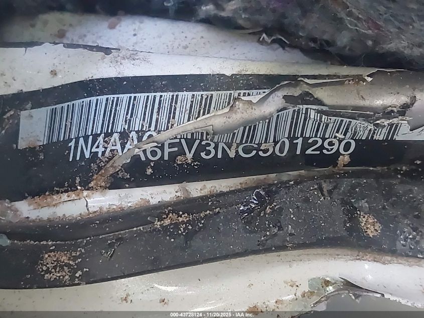 2022 Nissan Maxima Platinum Xtronic Cvt VIN: 1N4AA6FV3NC501290 Lot: 43728124