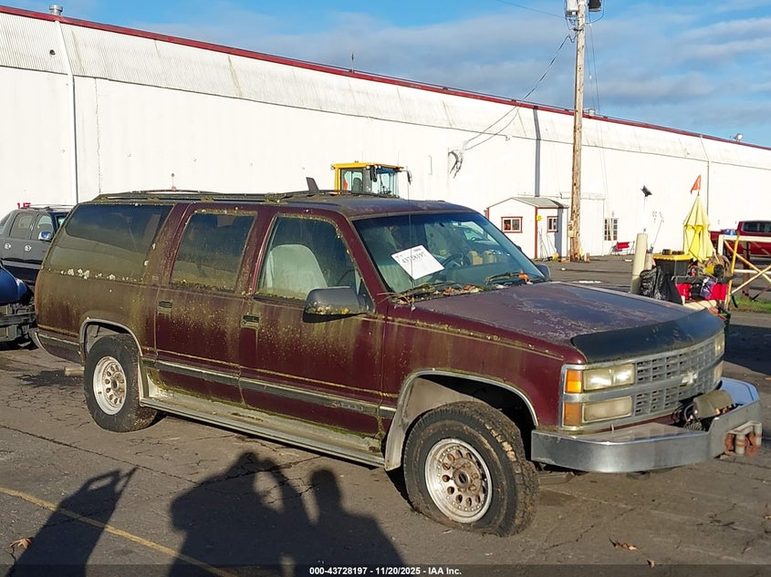 1992 Chevrolet Suburban K1500 VIN: 1GNFK16K2NJ308914 Lot: 43728197
