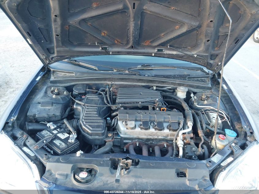 2003 Honda Civic Ex VIN: 2HGES267X3H553773 Lot: 43728244