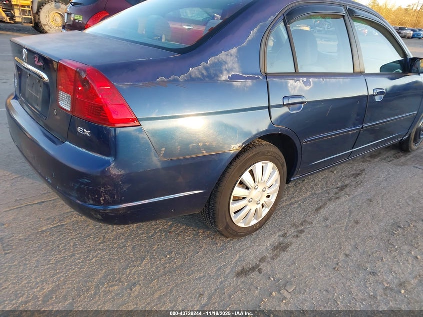 2003 Honda Civic Ex VIN: 2HGES267X3H553773 Lot: 43728244