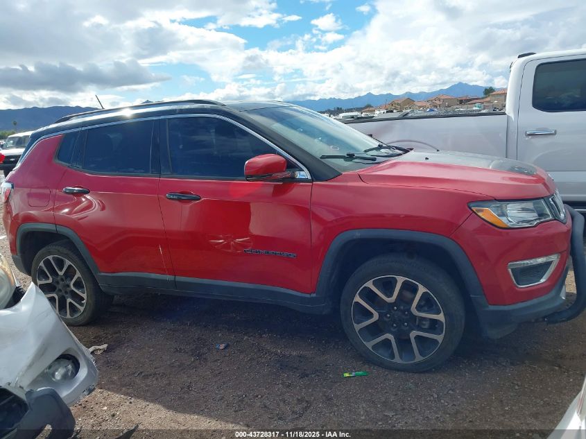 2018 Jeep Compass Limited 4X4 VIN: 3C4NJDCB1JT178589 Lot: 43728317