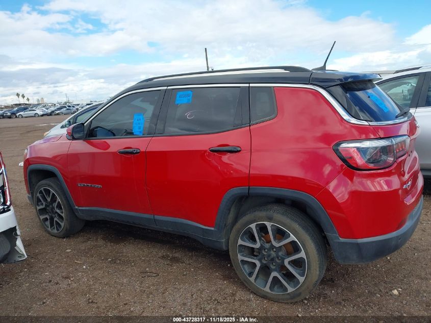 2018 Jeep Compass Limited 4X4 VIN: 3C4NJDCB1JT178589 Lot: 43728317