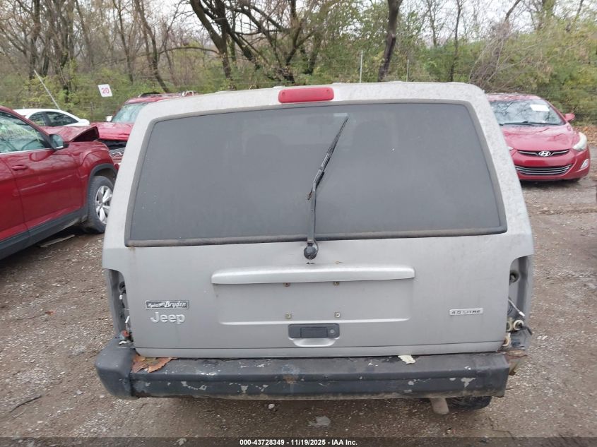 2001 Jeep Cherokee Sport VIN: 1J4FF48S31L596740 Lot: 43728349