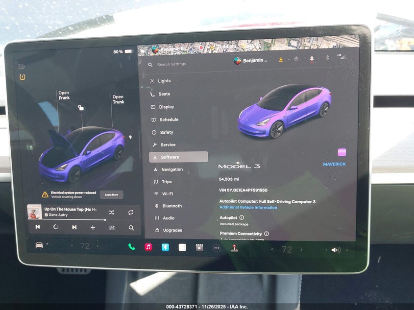 2023 Tesla Model 3 Rear-Wheel Drive VIN: 5YJ3E1EA4PF591550 Lot: 43728371